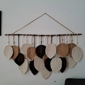 Wall Hanging Leaf Macrame For Home Decoration, Birthday Gift For Women and Men